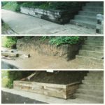 Oak Timber Retaining Wall Replacement St. Louis, MO.