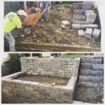 New Front Steps and Retaining Wall