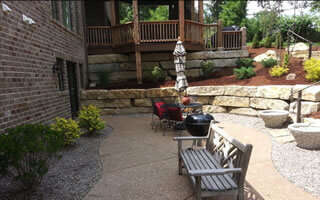 Hardscaping Services Including Retaining Walls, Patio,s And Outdoor Living Areas St. Louis.